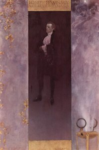 Portrait of the Actor Josef Lewinsky as Carlos by Gustav Klimt
